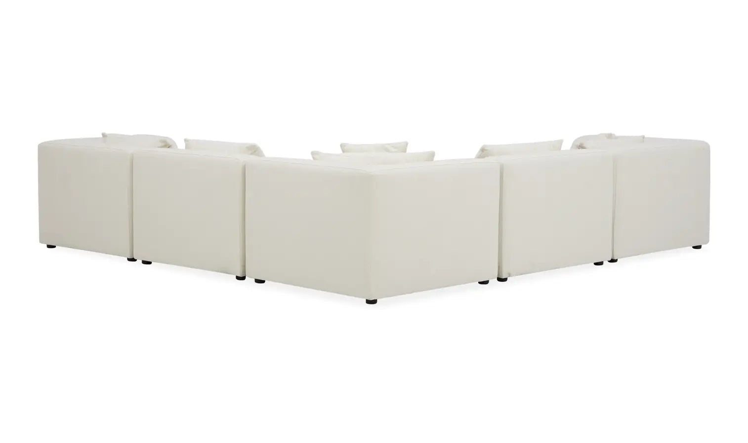 Warm White L-Sectional - Modular, Lowtide-Stationary Sectionals-American Furniture Outlet