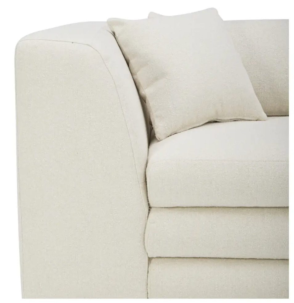 Warm White L-Sectional - Modular, Lowtide-Stationary Sectionals-American Furniture Outlet