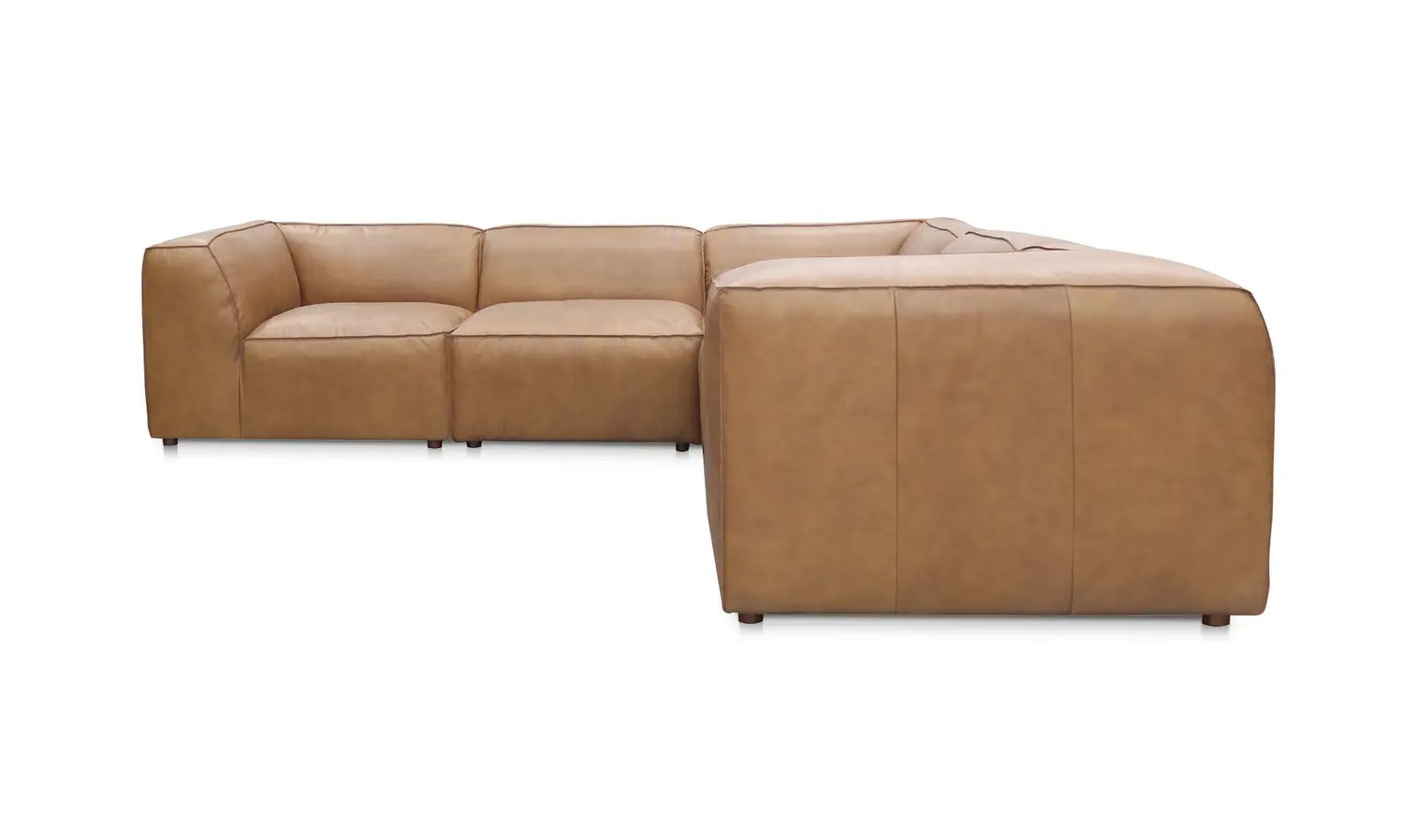 Form Dream Leather Modular Sectional - Tan - Comfy & Stylish