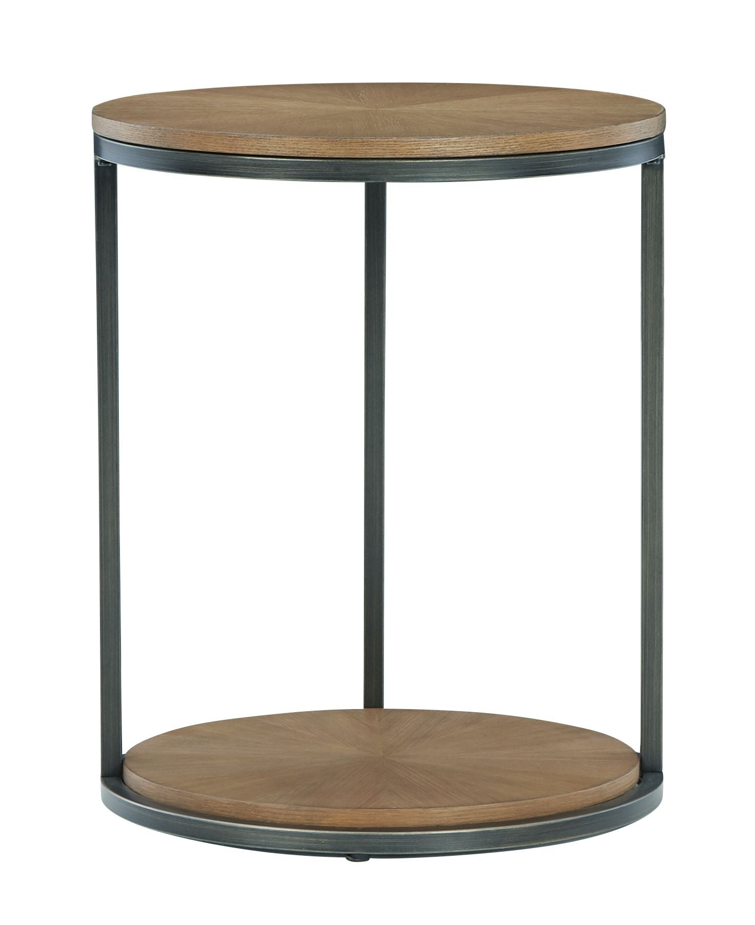 Fridley Brown / Black - Round End Table