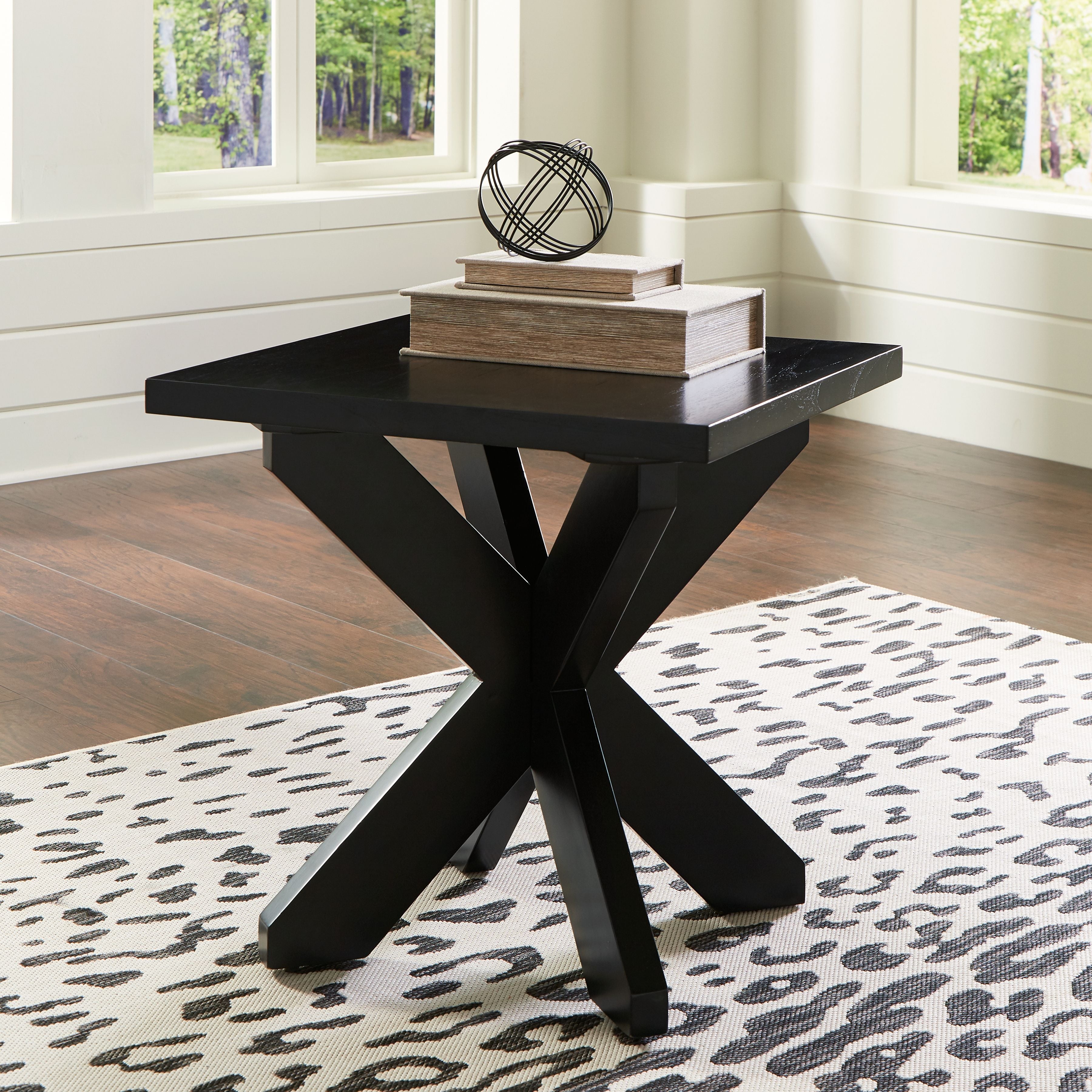 Joshyard Black - Square End Table