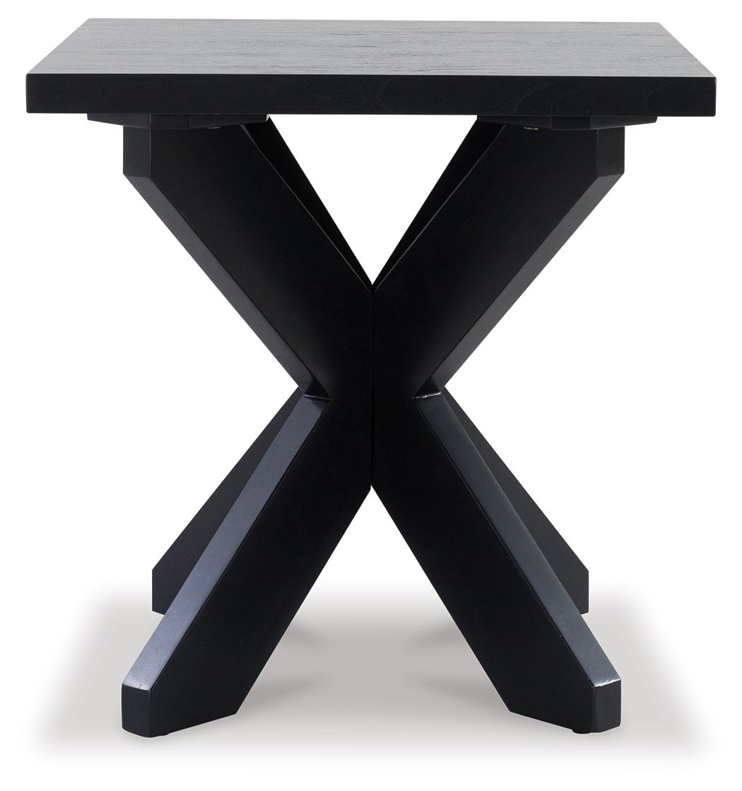 Joshyard Black - Square End Table