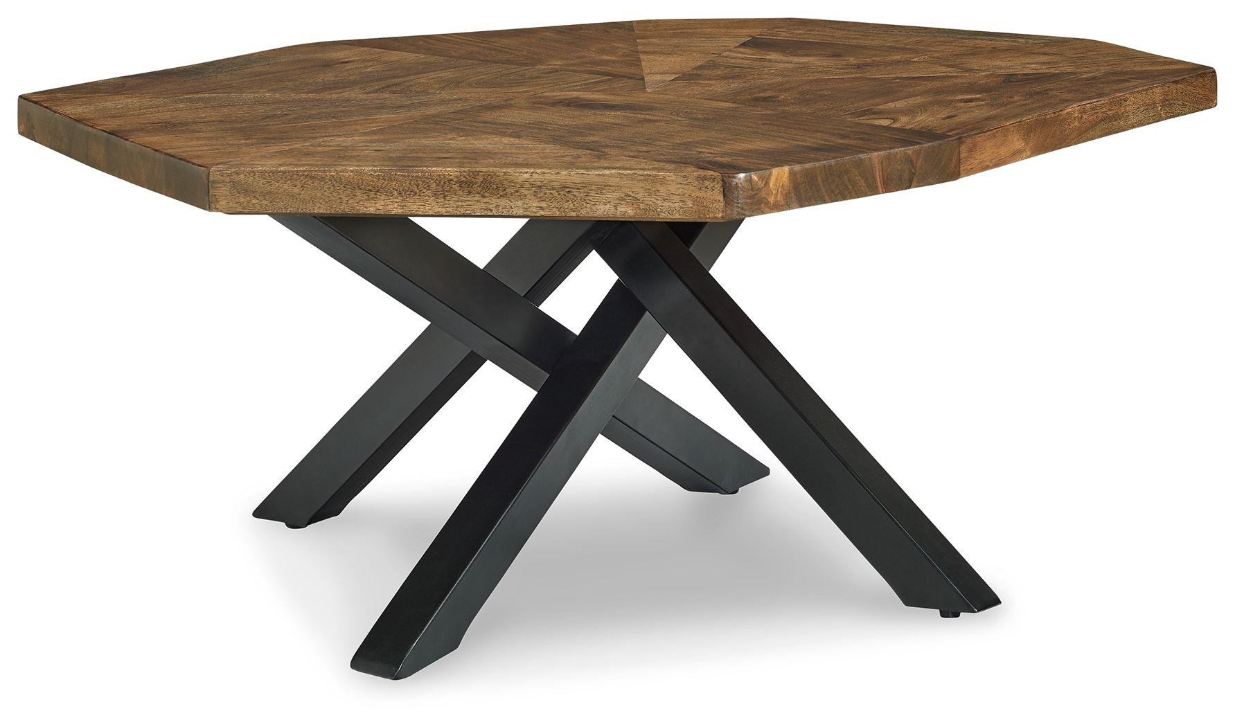 Haileeton  Brown / Black - Oval Cocktail Table