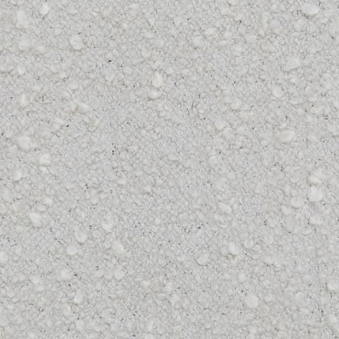 Ivory boucle upholstery fabric close-up with dense looped texture