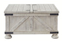 Carynhurst  Whitewash - Cocktail Table With Storage