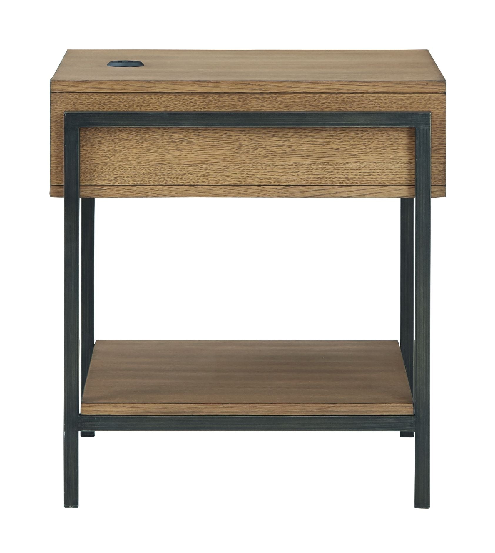 Fridley Brown / Black - Rectangular End Table