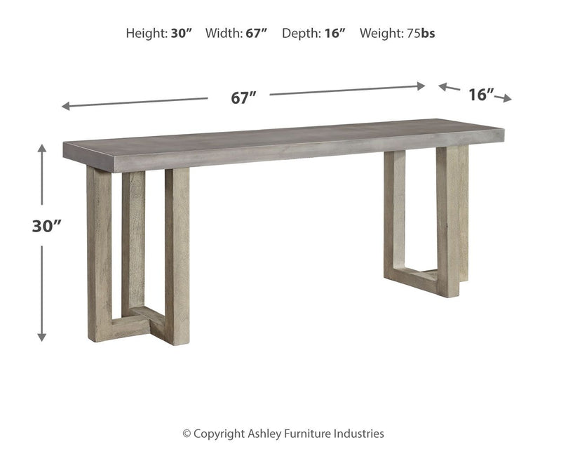 Lockthorne - Gray - Console Sofa Table