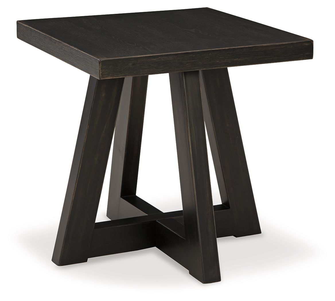 Galliden Black - Square End Table