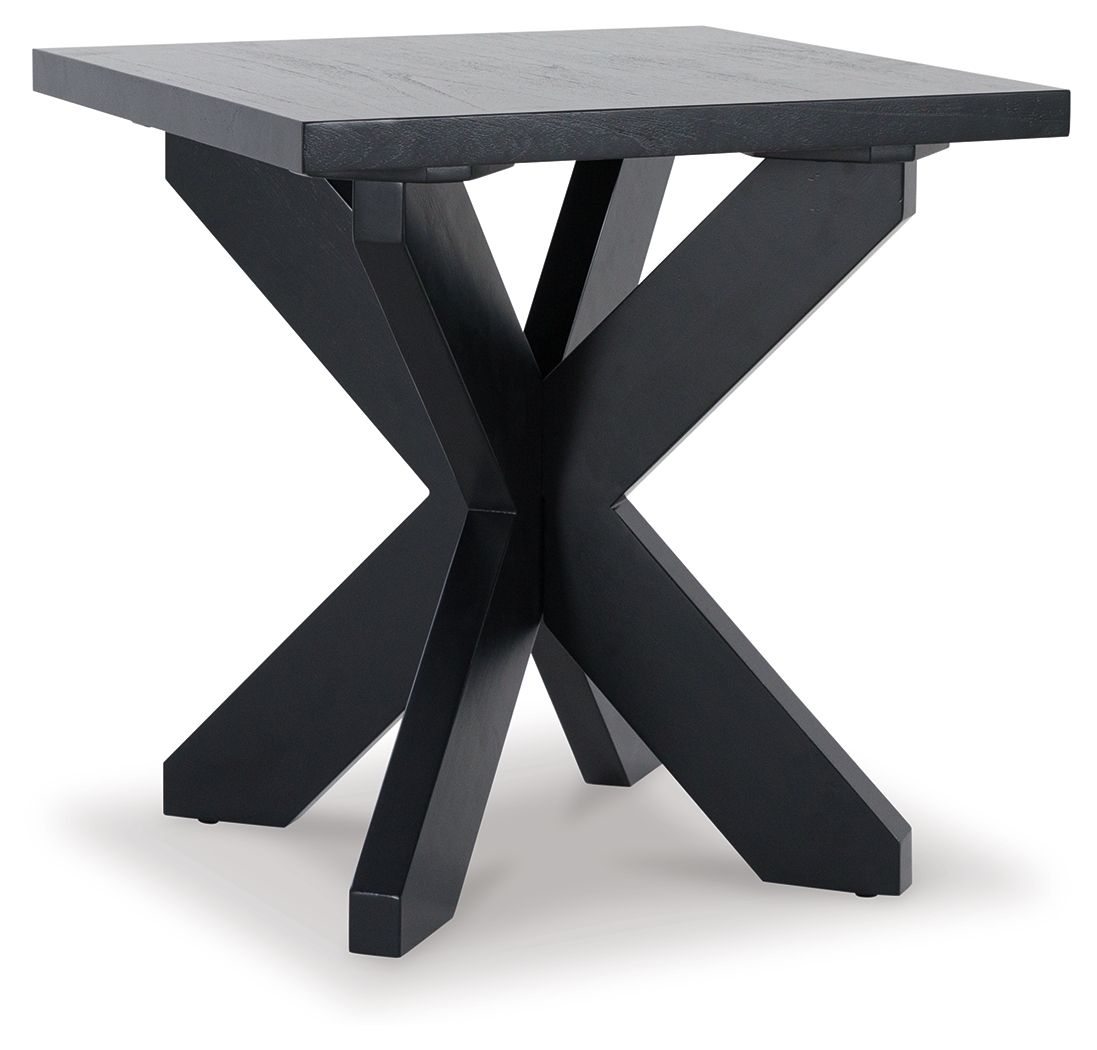 Joshyard Black - Square End Table