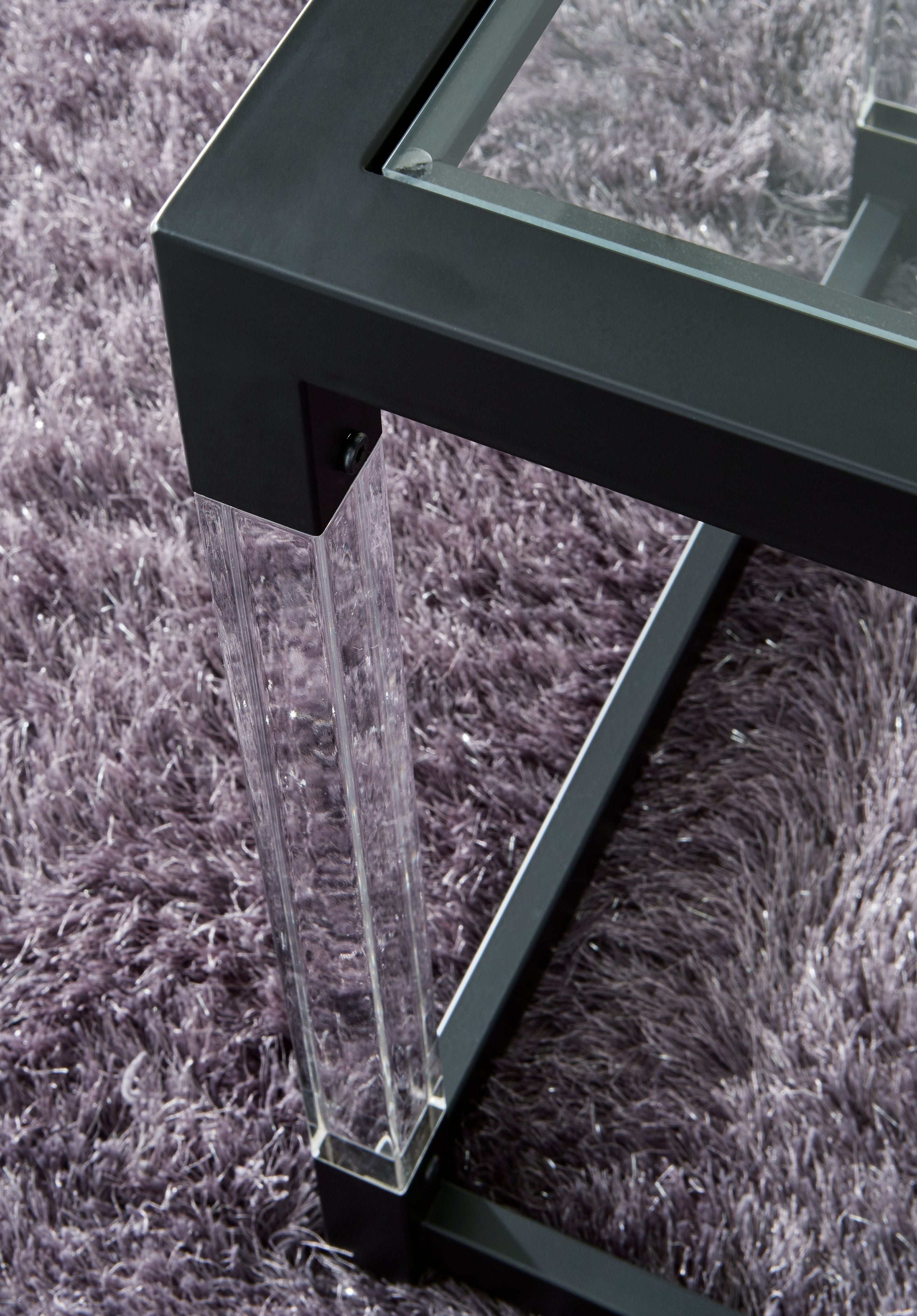 Nallynx Metallic Gray - Square End Table