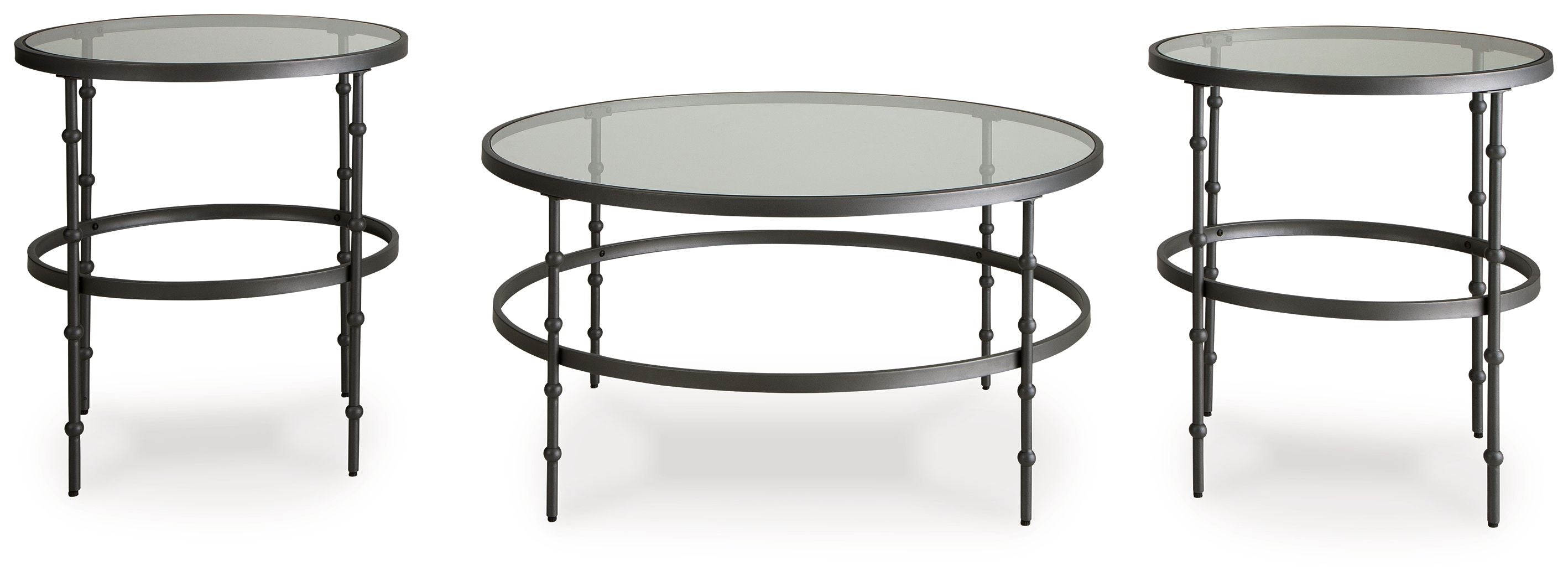 Kellyco Gunmetal - Occasional Table Set (Set of 3)