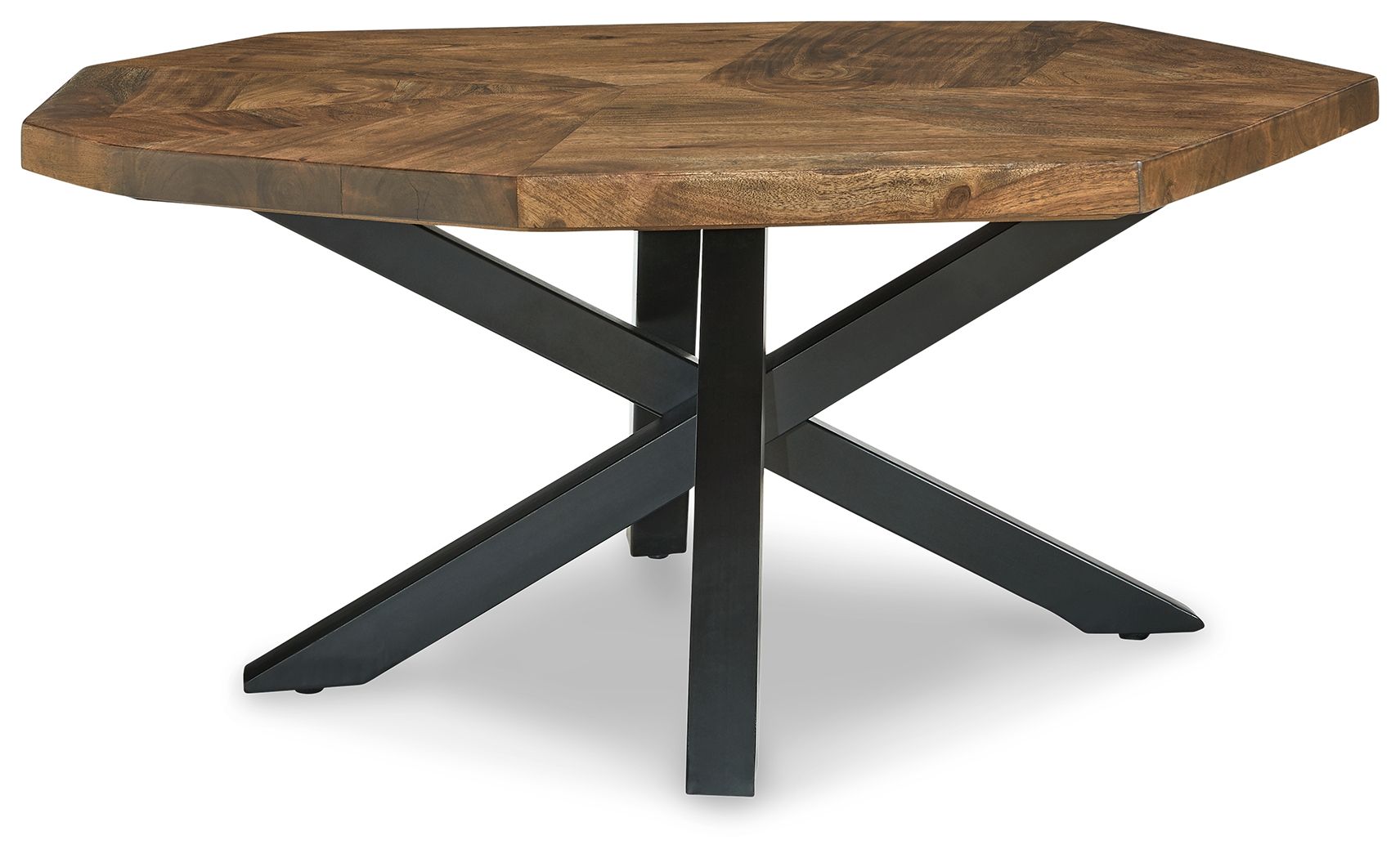 Haileeton  Brown / Black - Oval Cocktail Table