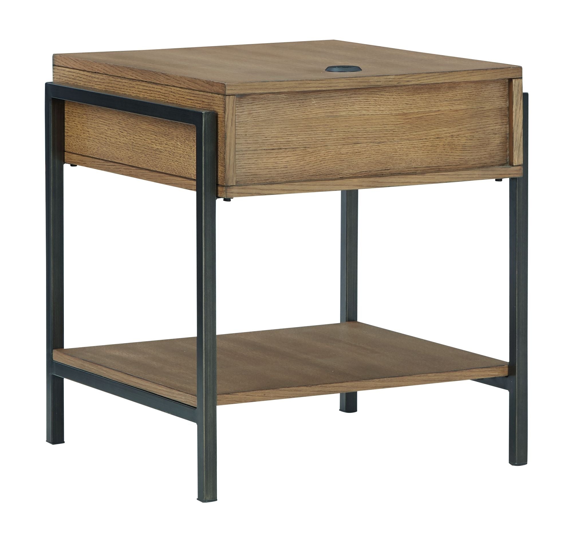 Fridley Brown / Black - Rectangular End Table