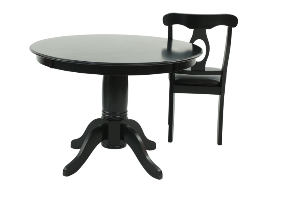 F2561 Black 5 Piece Dining Table Set