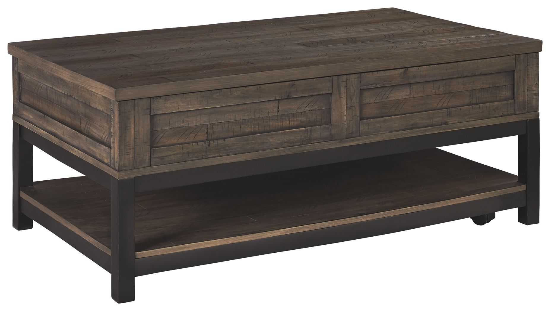 Johurst Grayish Brown - Lift Top Cocktail Table