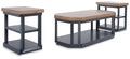 Landocken - Occasional Table Set (Set of 3) - Brown / Blue
