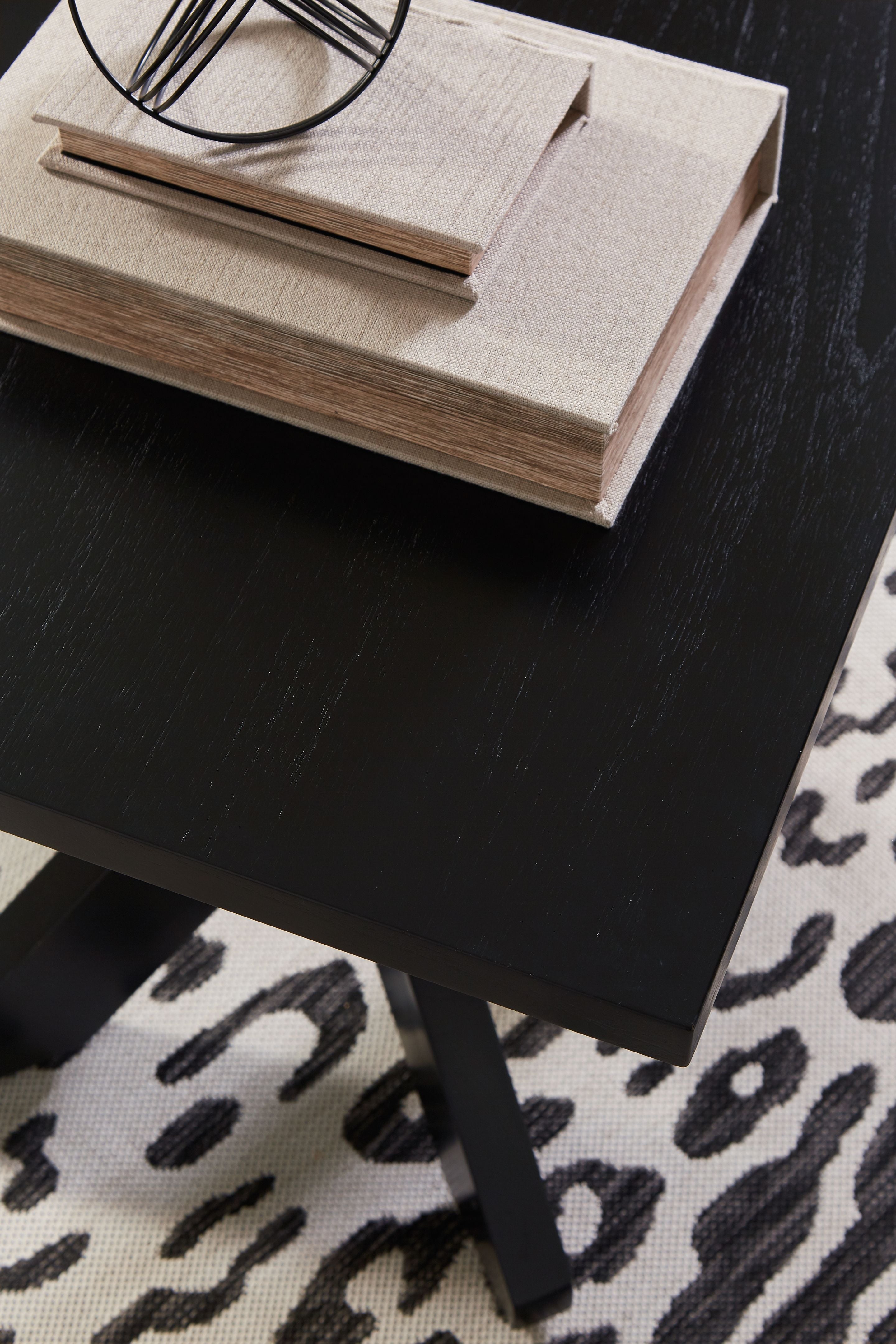 Joshyard Black - Square End Table