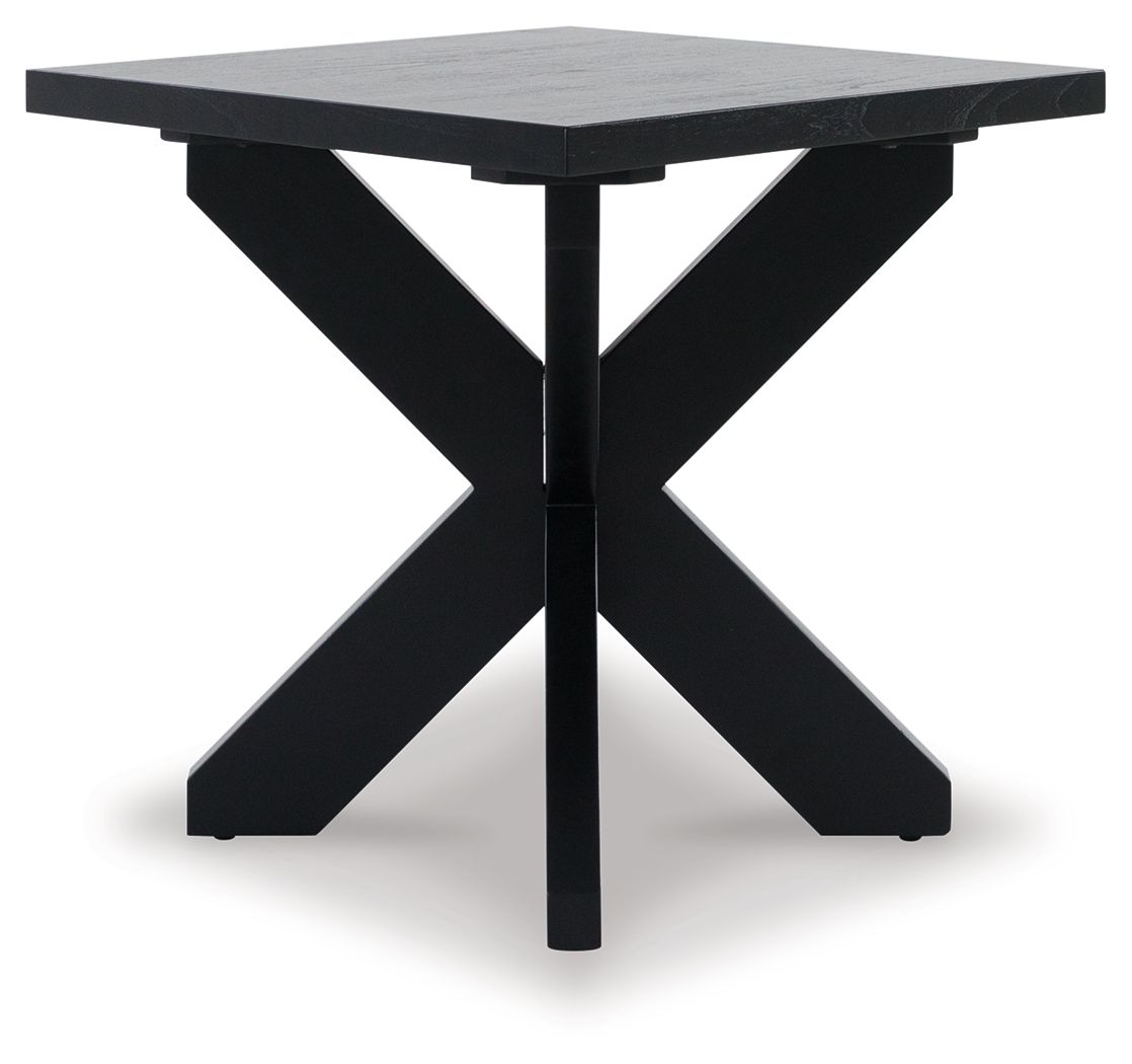 Joshyard Black - Square End Table