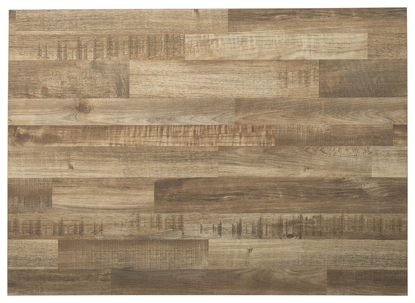 Light wood tabletop with multi-tone patchwork grain texture